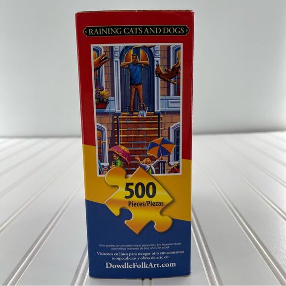 Dowdle Colorful and Fun Raining Cats & Dogs 500 Piece Puzzle - Picture 4 of 9